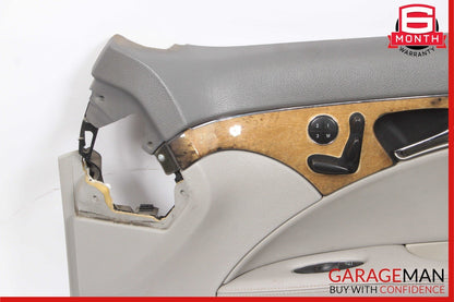 07-09 Mercedes W211 E350 Front Right Side Interior Door Panel Trim Cover Gray