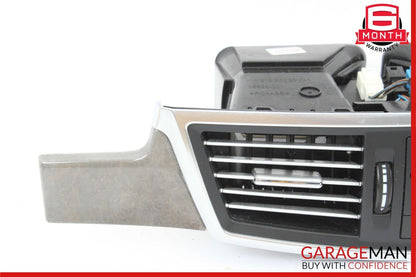 10-13 Mercedes W212 E350 Front Center Dash AC A/C Air Vent Trim Assembly Wood