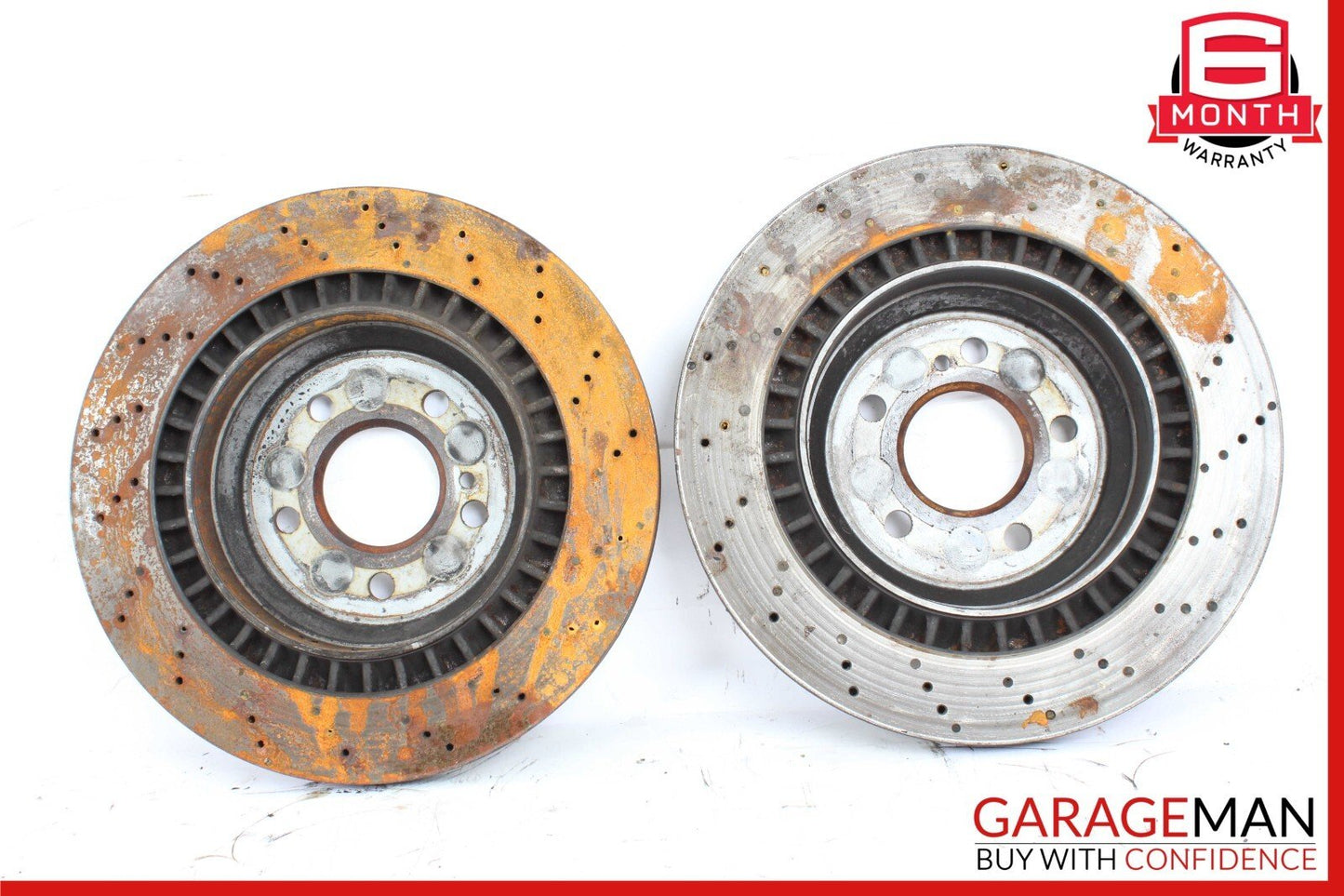 03-12 Mercedes R230 SL500 SL550 Front Left & Right Brake Rotors Disc Set of 2