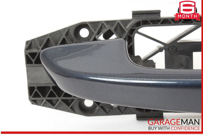 11-18 Porsche Cayenne 958 Front Left Driver Side Exterior Door Handle Blue OEM