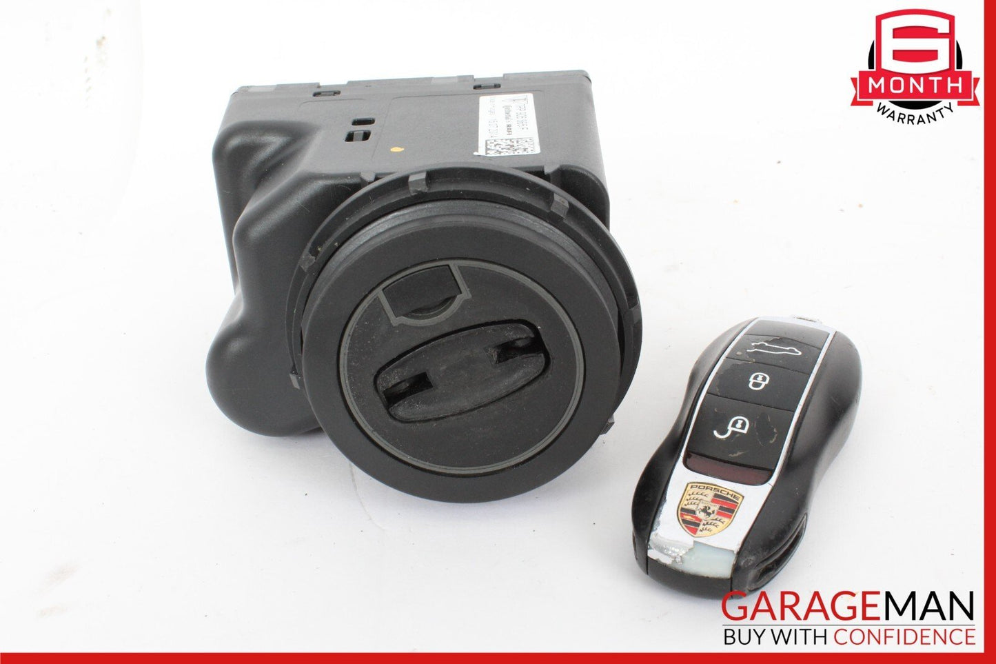 11-18 Porsche Cayenne 958 Start Ignition Switch Module w/ Key OEM