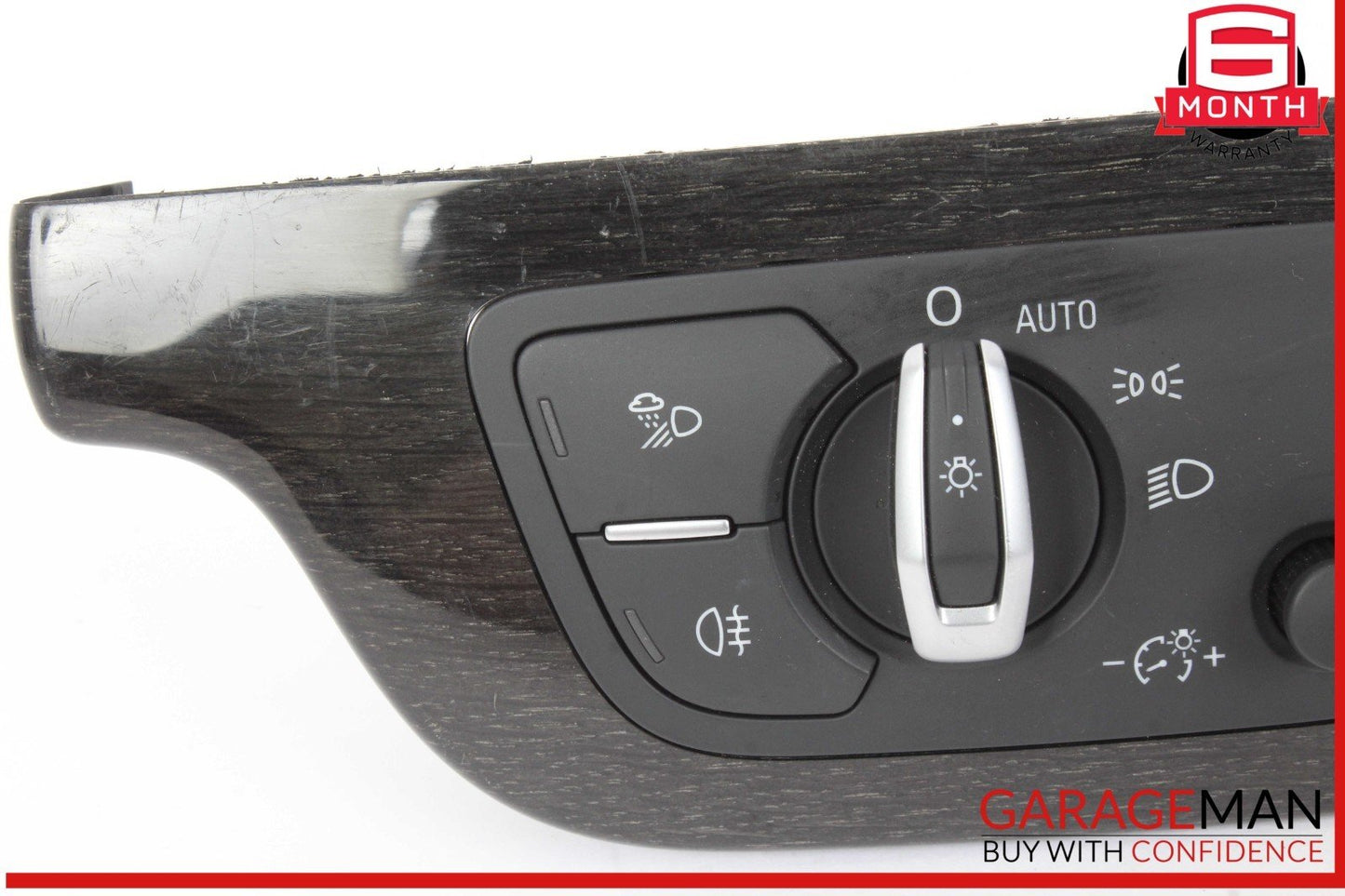 17-19 Audi Q7 Front Dash Trim w/ Head Light Lamp Control Switch 4M0941531AG OEM