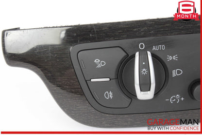 17-19 Audi Q7 Front Dash Trim w/ Head Light Lamp Control Switch 4M0941531AG OEM