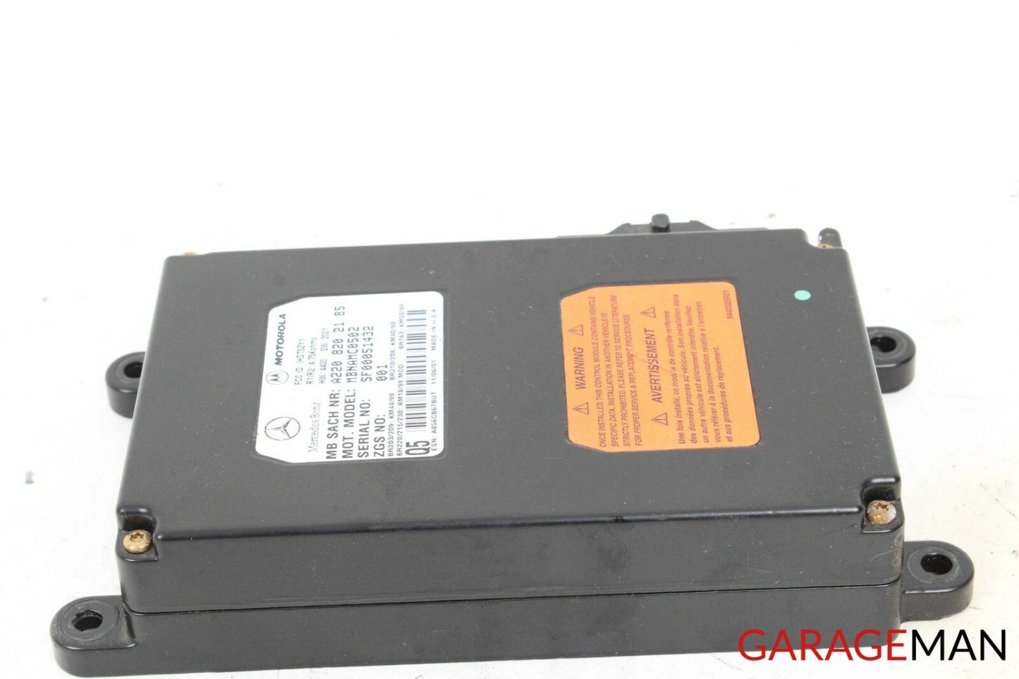 98-05 MERCEDES W163 ML320 ML500 TELEPHONE VOICE CONTROL MODULE 2208202185 Q5 OEM