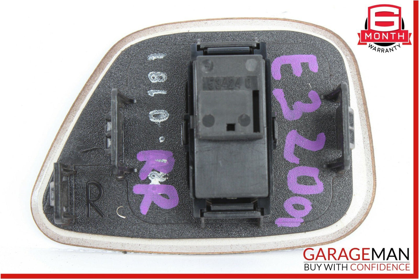 98-03 Mercedes W210 E320 E420 Rear Right Passenger Side Window Switch Trim Wood