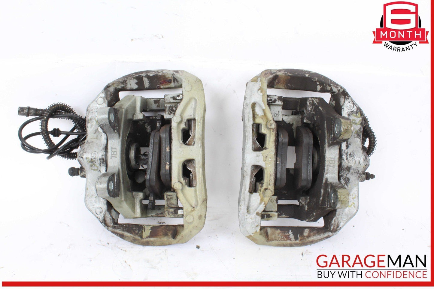 07-14 Mercedes W221 S63 CL63 CL65 AMG Rear Left And Right Brake Caliper Set OEM