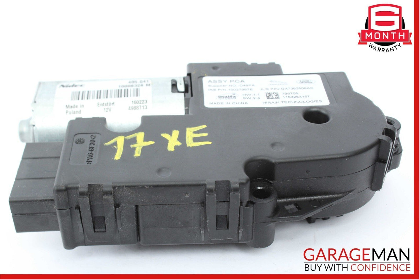 17-19 Jaguar XE 2.0 Panoramic Sunroof Sun Roof Motor OEM