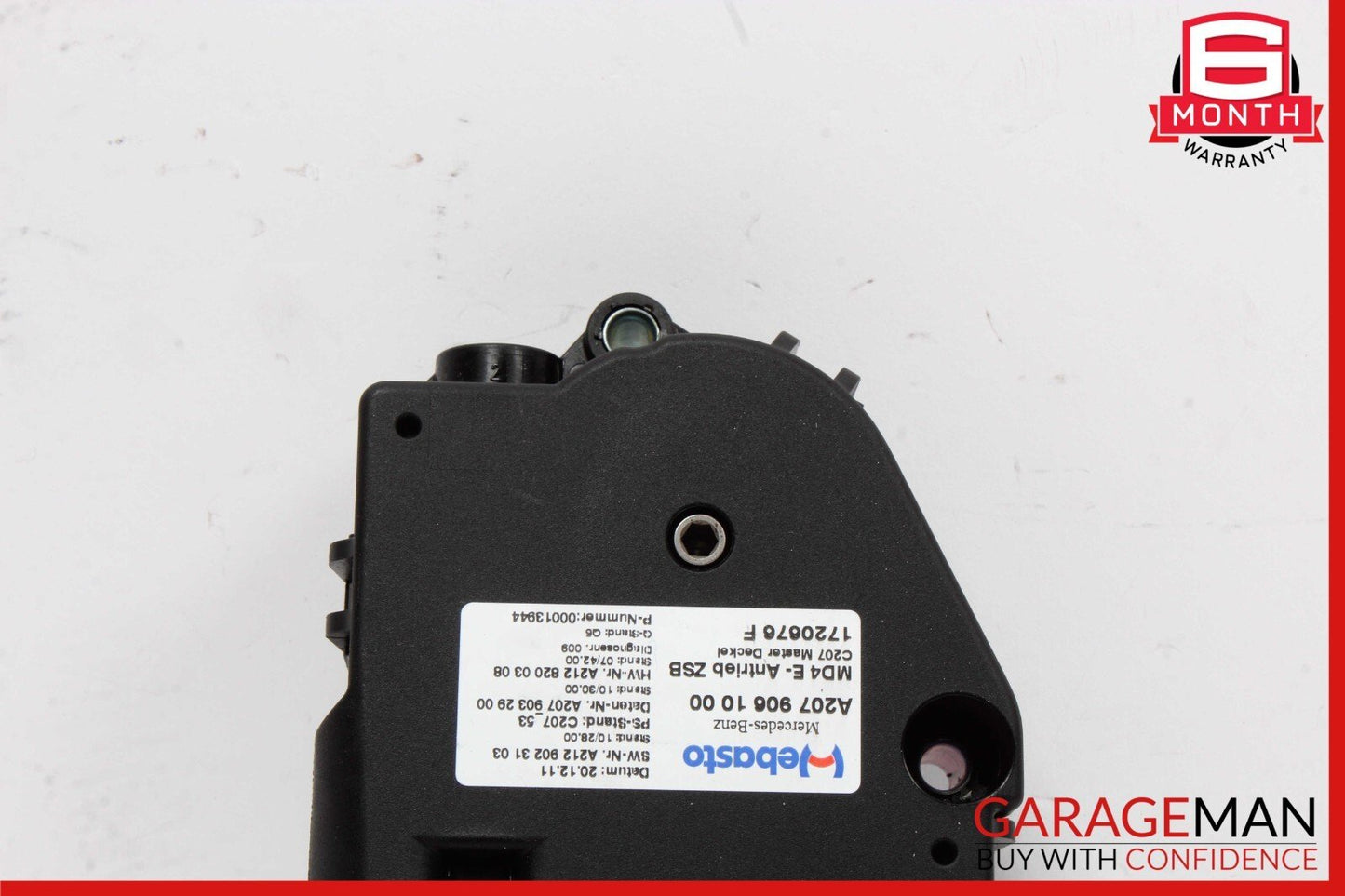 10-17 Mercedes W212 E350 E550 Upper Panoramic Sunroof Sun Roof Motor Unit