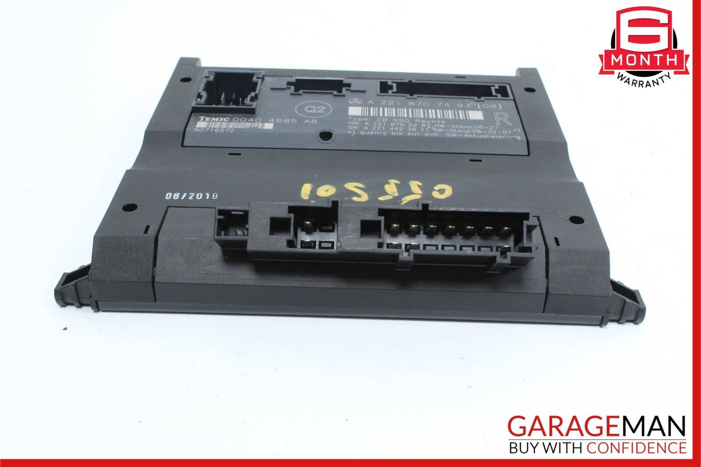 07-13 Mercedes W221 S550 Front Right Under Seat Control Module 2218707493 OEM