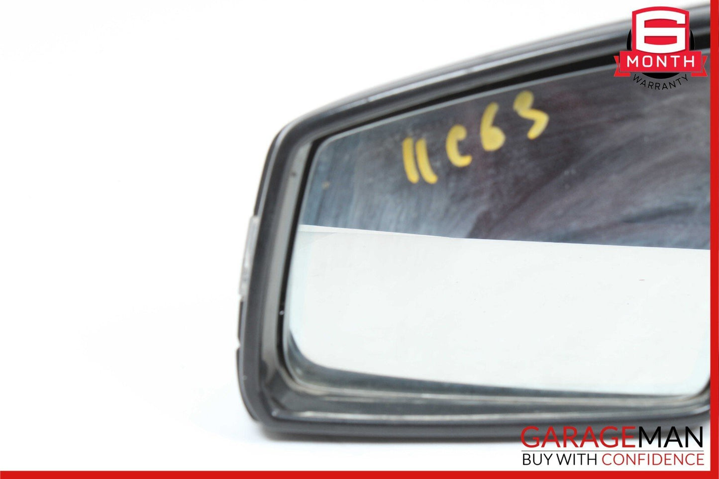 10-11 Mercedes W204 C250 C63 AMG Front Left Side Rear View Door Mirror Black OEM