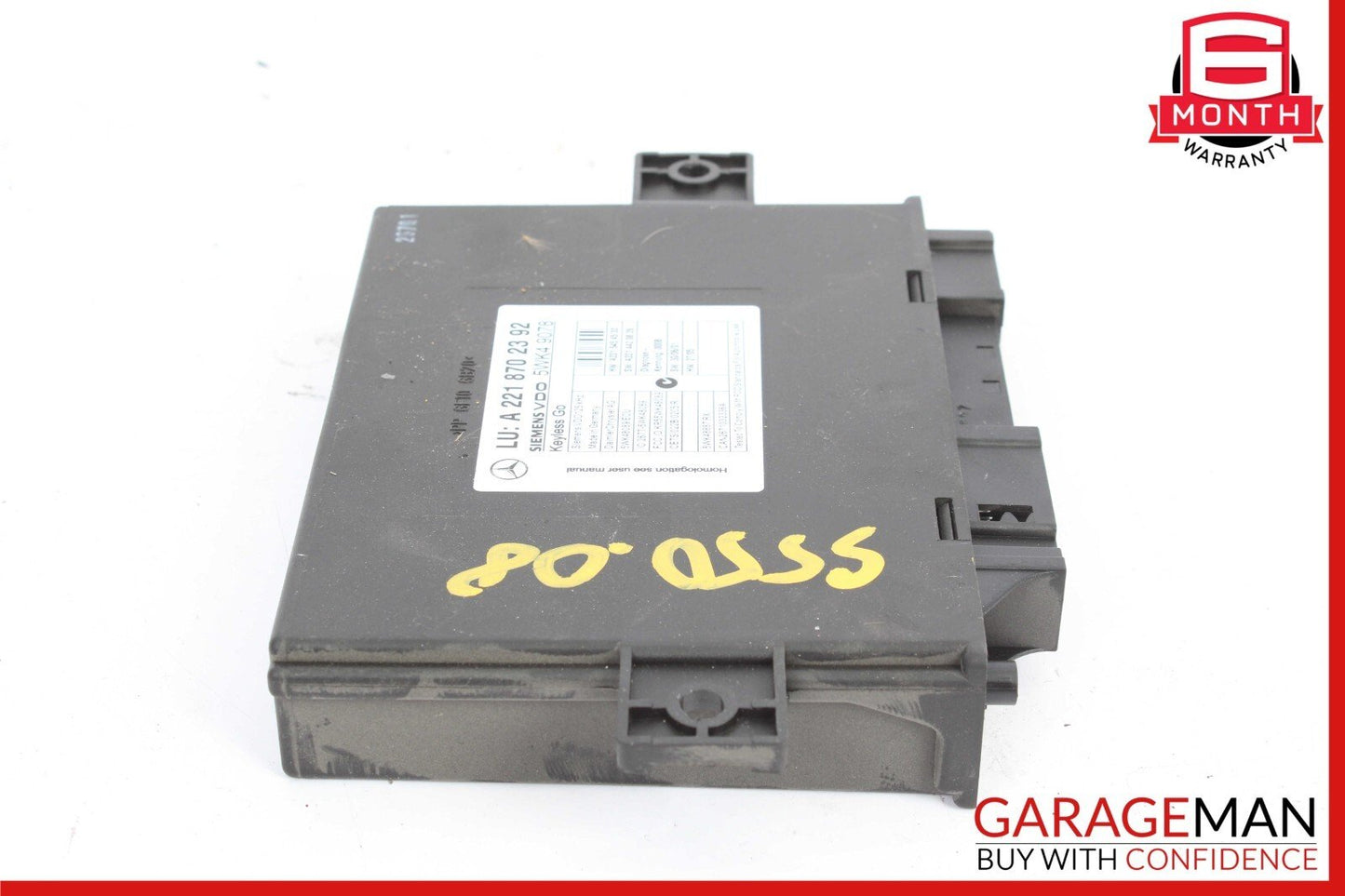 07-10 Mercedes W221 S550 CL550 Keyless Go Control Module 2218707392 OEM