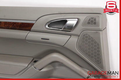 11-17 Porsche Cayenne 958 Rear Left Driver Side Interior Door Panel Assy Grey