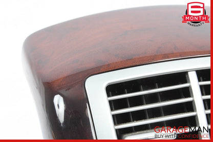 07-13 Mercedes S500 S550 Rear Center Console AC A/C Air Vent Trim Assembly Wood