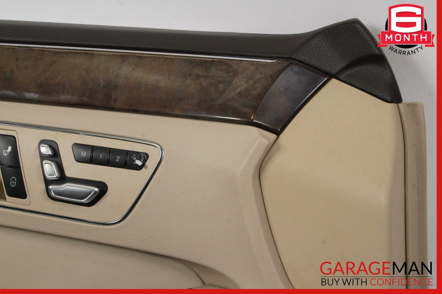 14-16 Mercedes W212 E350 E550 Front Left Side Interior Door Panel Cover Beige