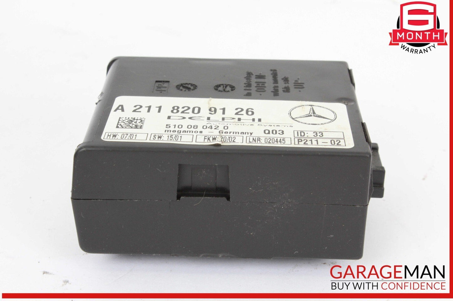 03-12 Mercedes R230 SL500 Anti Theft Alarm Signal Computer Control Module Unit