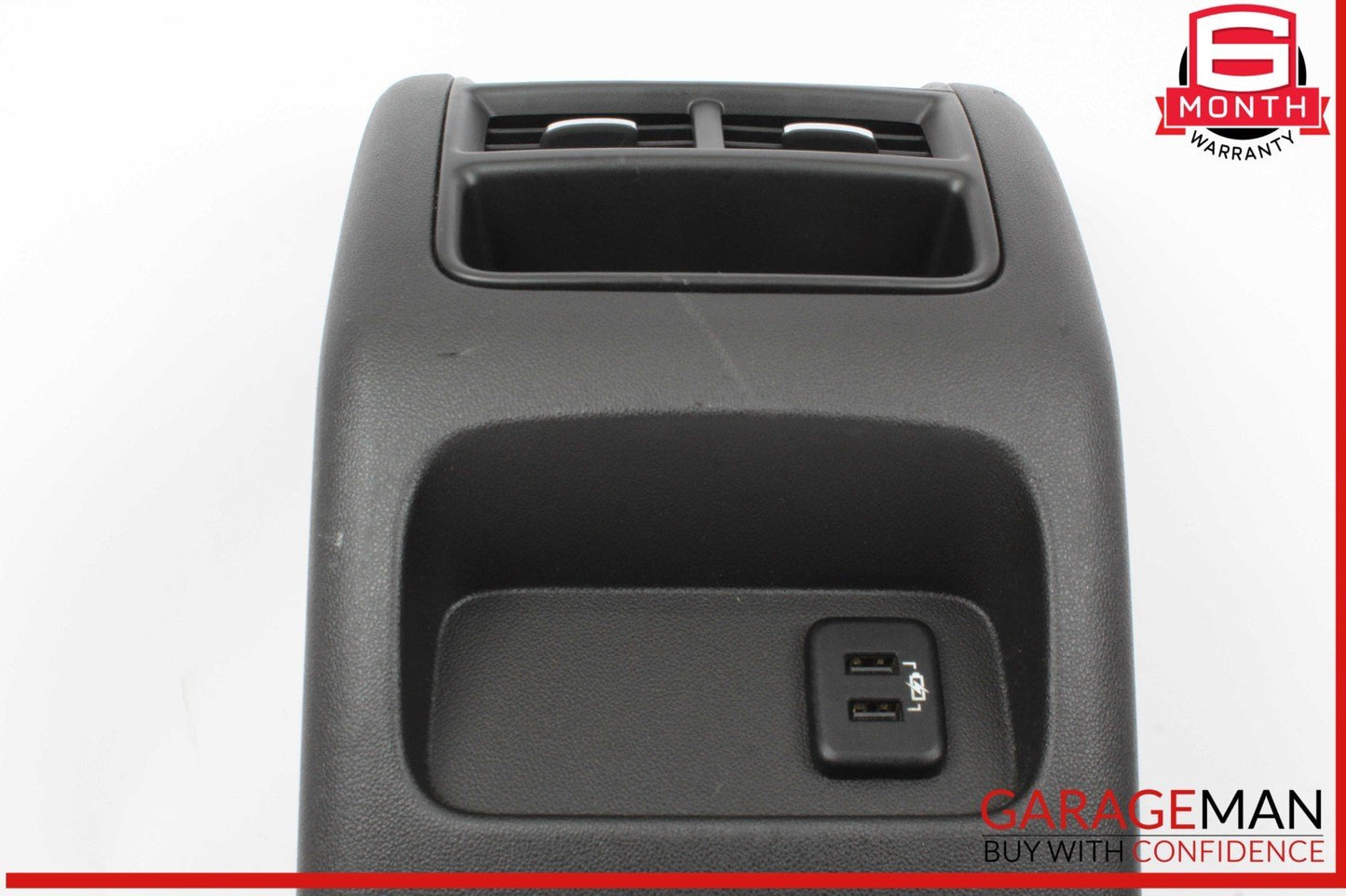 17-20 Cadillac XT5 Rear Center Console Trim Panel w/ AC Air Vent & USB Port OEM