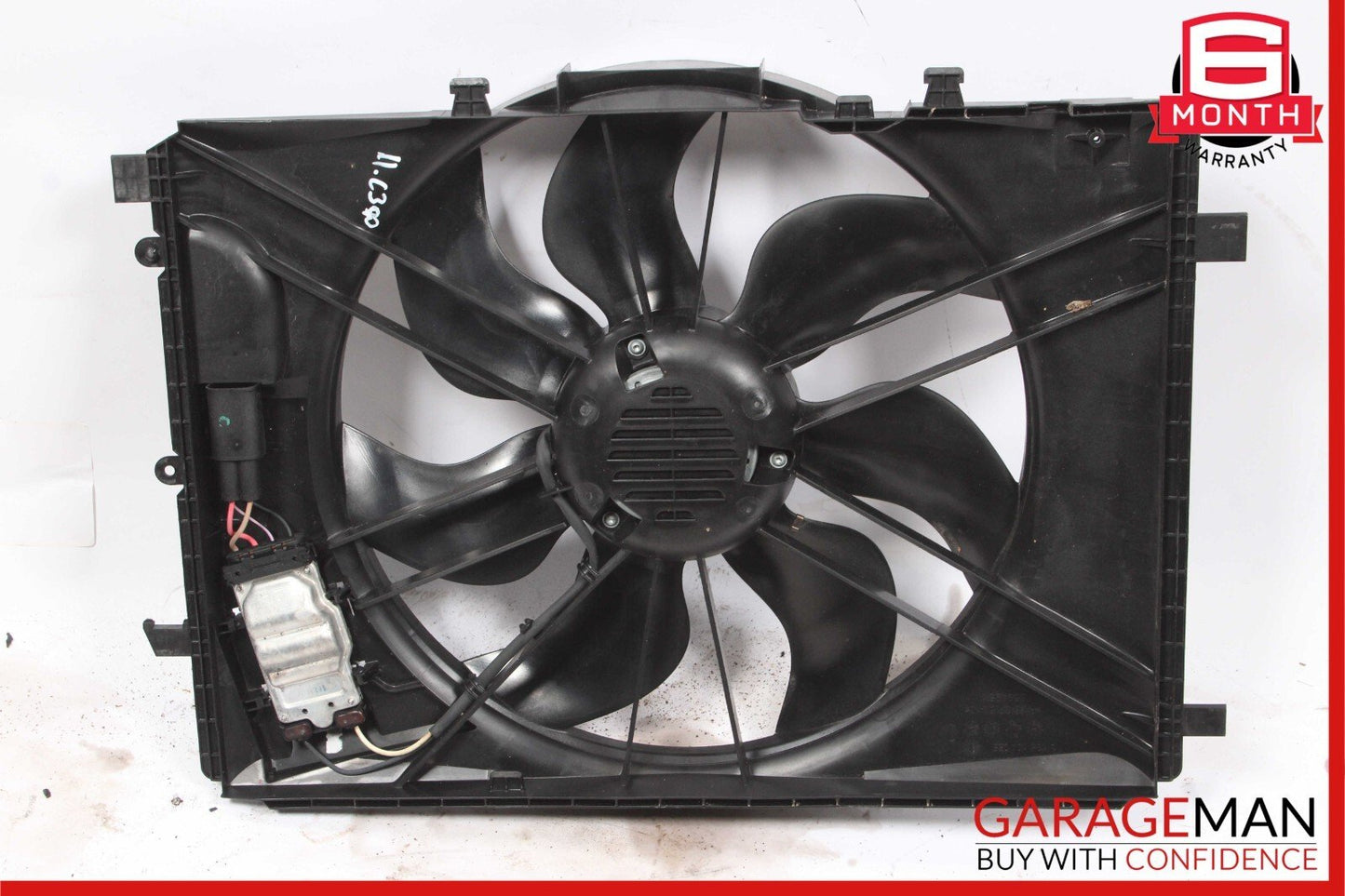 08-18 Mercedes CLS400 GLK350 C300 Engine Radiator Cooling Fan Motor Shroud Assy