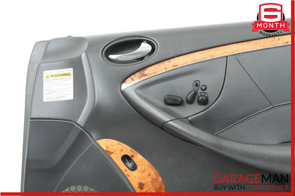 03-05 Mercedes W209 CLK55 AMG Complete Front Right Interior Door Panel Black OEM