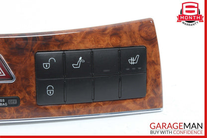 05-09 Mercedes CLK550 CLK350 CLK500 Center Dashboard Control Switch Control Wood