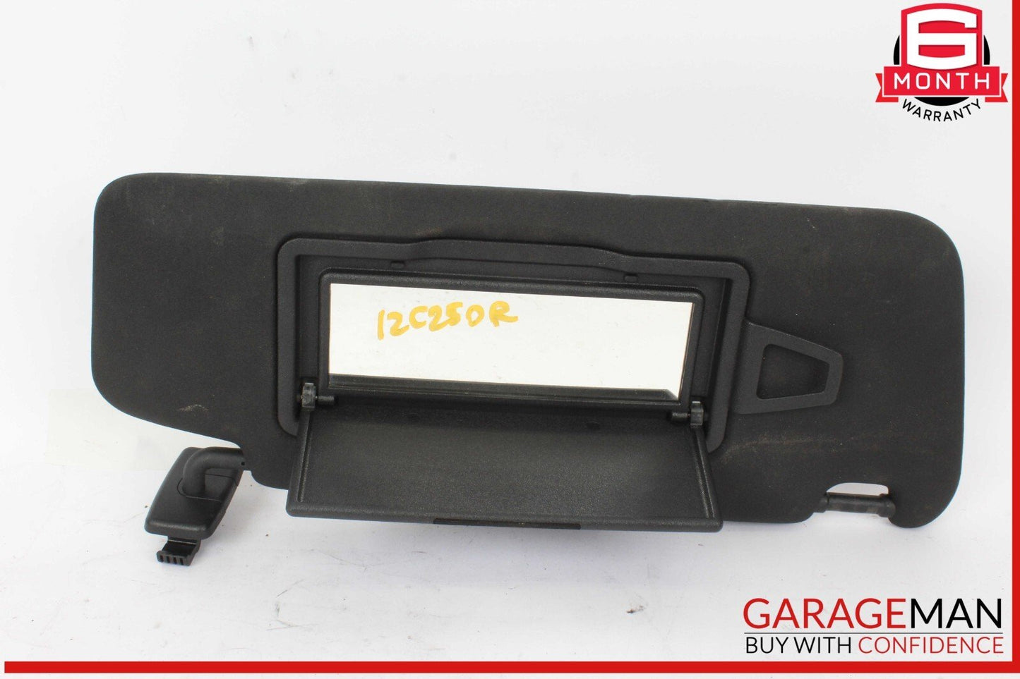 08-14 Mercedes W204 C250 C300 C350 Front Right Side Sunvisor Sun Visor Black OEM