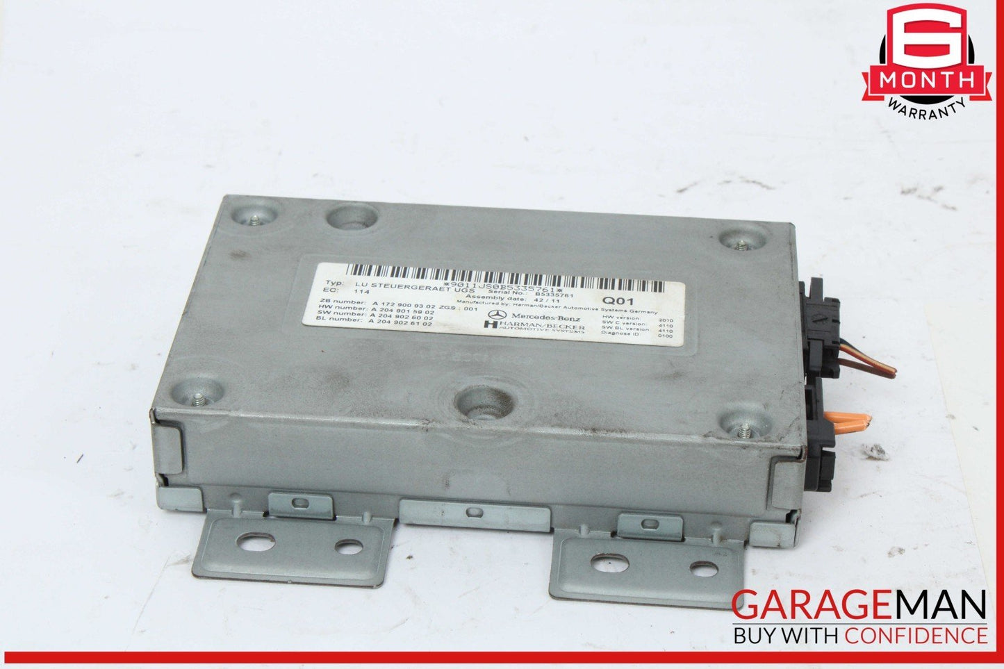 10-18 Mercedes X204 GLK350 Communication Interface Module 1729009302 OEM