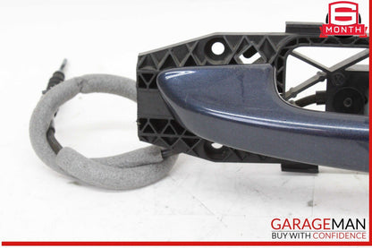 11-18 Porsche Cayenne 958 Front Left Driver Side Exterior Door Handle Blue OEM