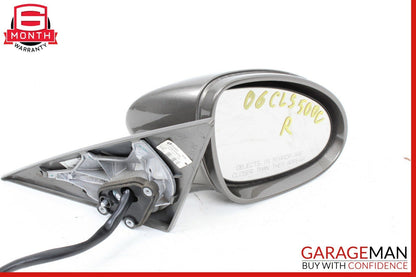 06-08 Mercedes W219 CLS500 Front Right Passenger Side Mirror Door Rear View Gray