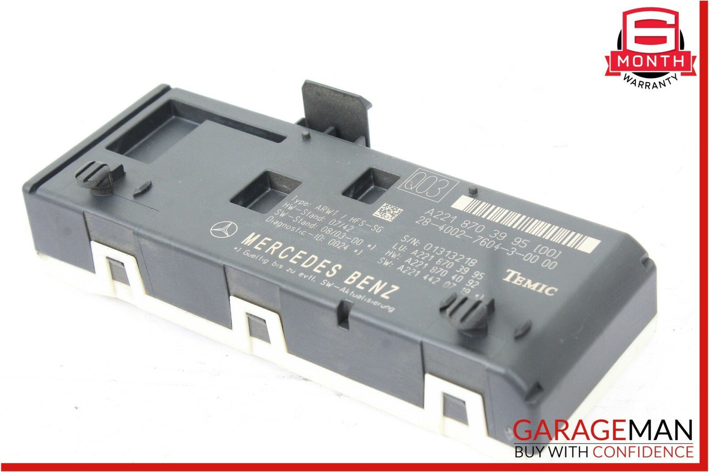 07-14 Mercedes W221 S550 CL600 Trunk Release Remote Open Close Module Unit OEM