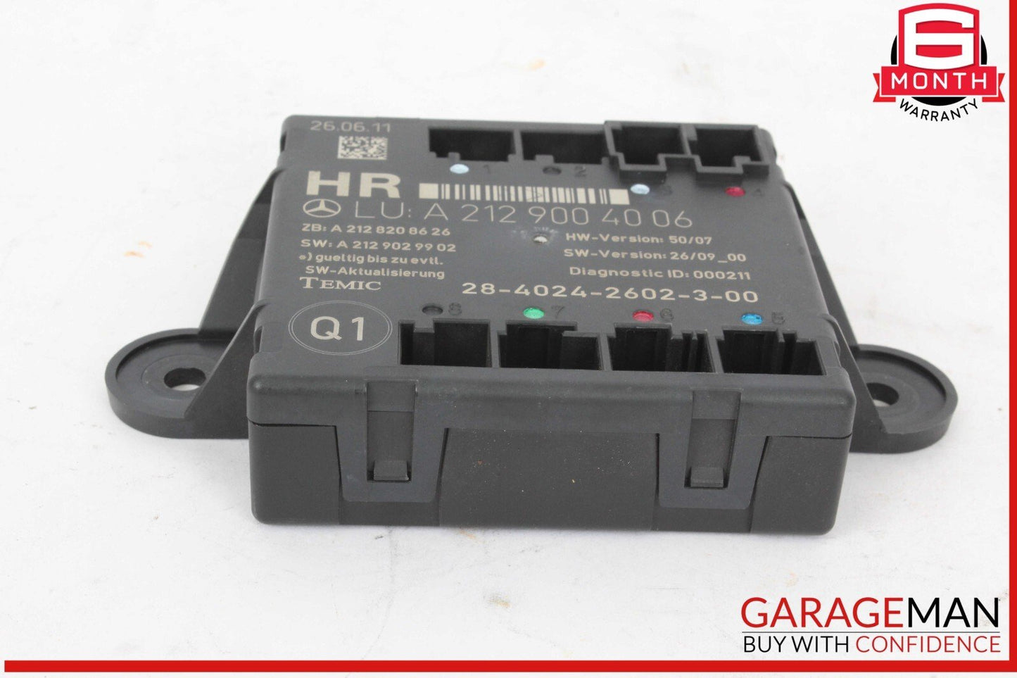 08-18 Mercedes W212 E350 Bluetec Rear Right Side Door Control Module OEM
