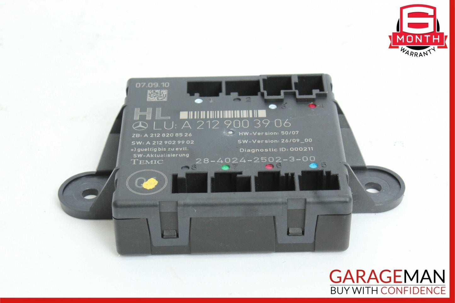 08-18 Mercedes W204 C250 C300 CLS550 Rear Left Side Door Control Module OEM
