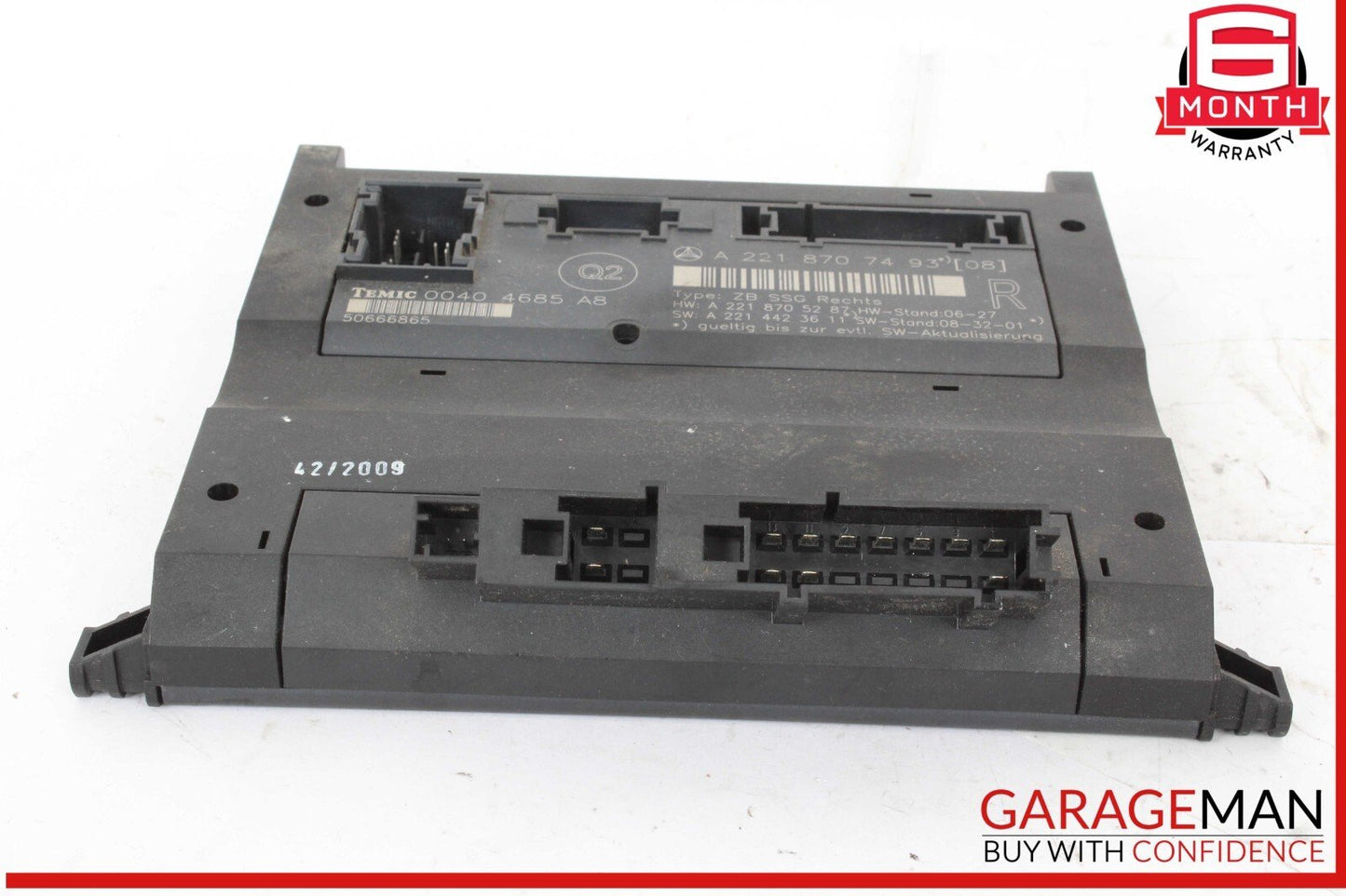 07-13 Mercedes W221 S400 Hybrid Front Right Under Seat Control Module OEM
