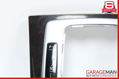 08-15 Mercedes W204 C300 Center Console Shifter Trim Cover Panel Bezel Wood Assy