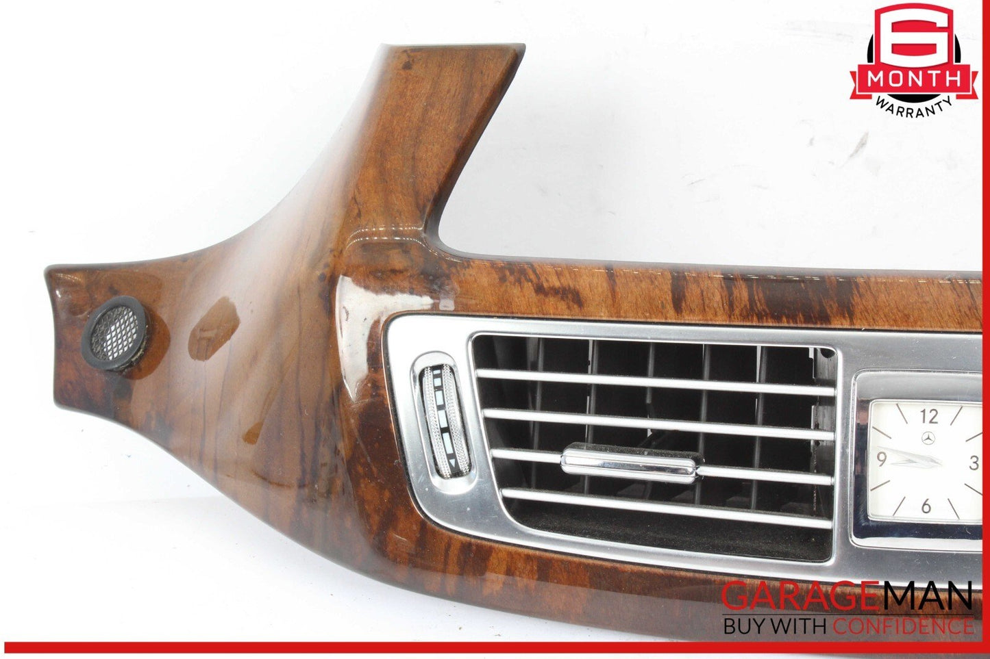 12-18 Mercedes W218 CLS550 Front Dash Trim Bezel Air Vent Cover Assy Walnut OEM