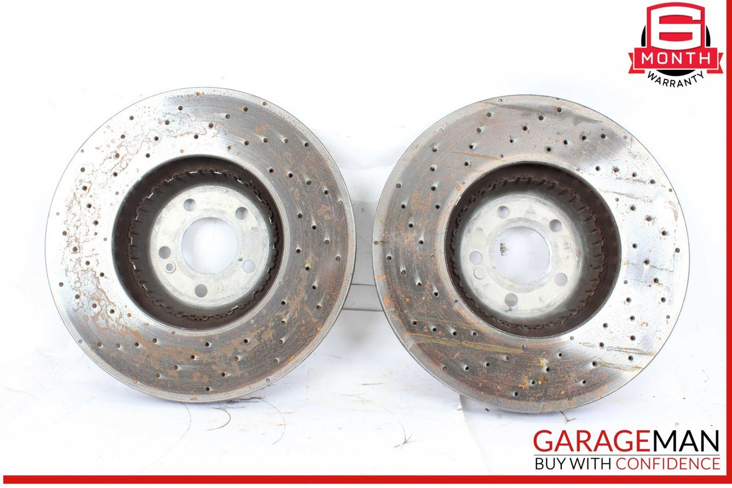 18-20 Mercedes X253 GLC350e Front Left and Right Side Brake Disc Rotor Set of 2
