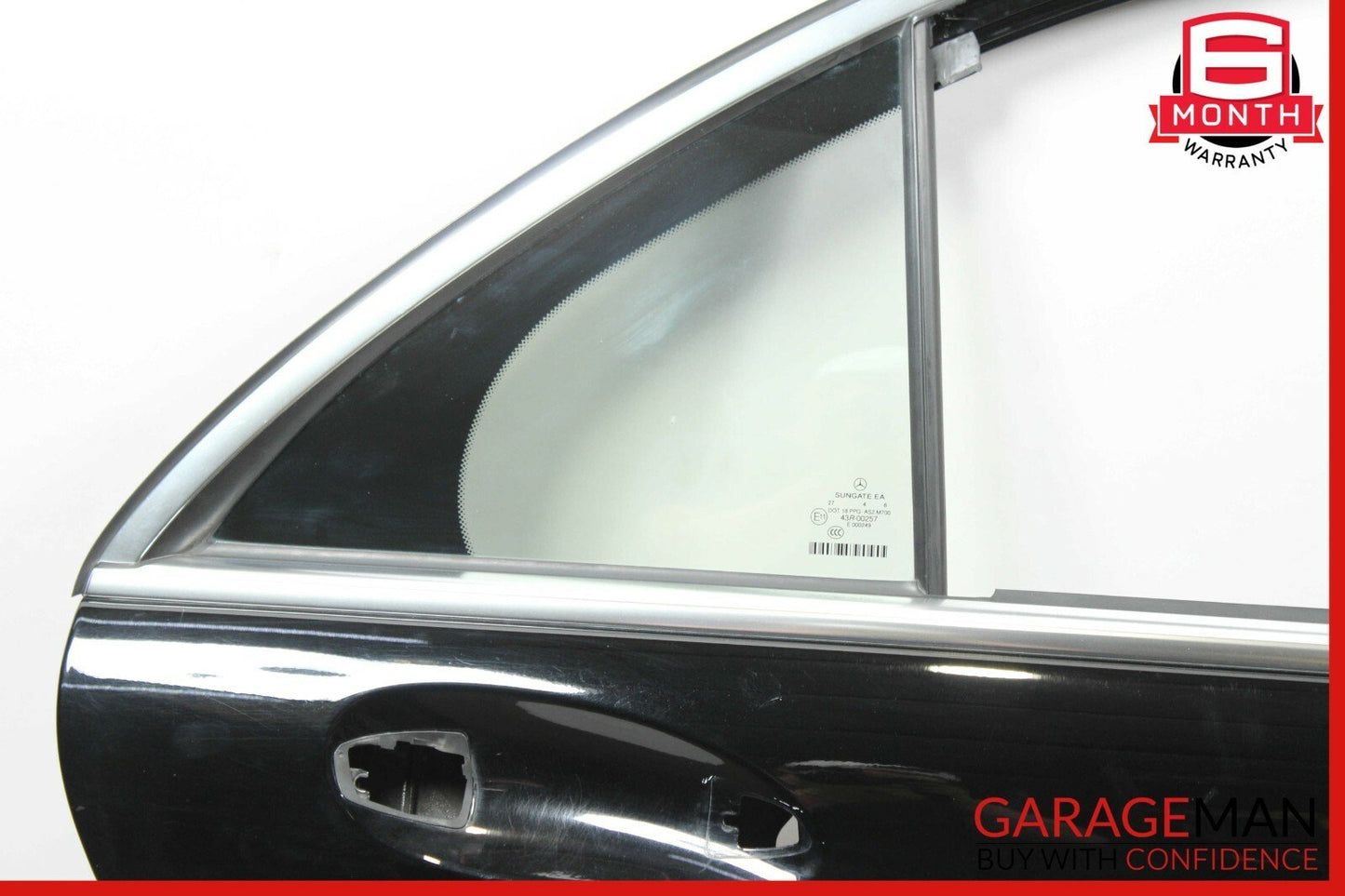 07-13 Mercedes W221 S550 S600 Rear Right Side Exterior Door Shell Panel Black