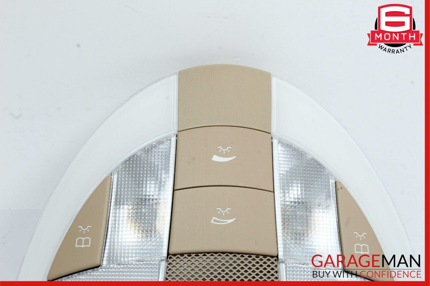 03-11 Mercedes W219 CLS500 E350 Rear Upper Overhead Dome Light Reading Map Brown