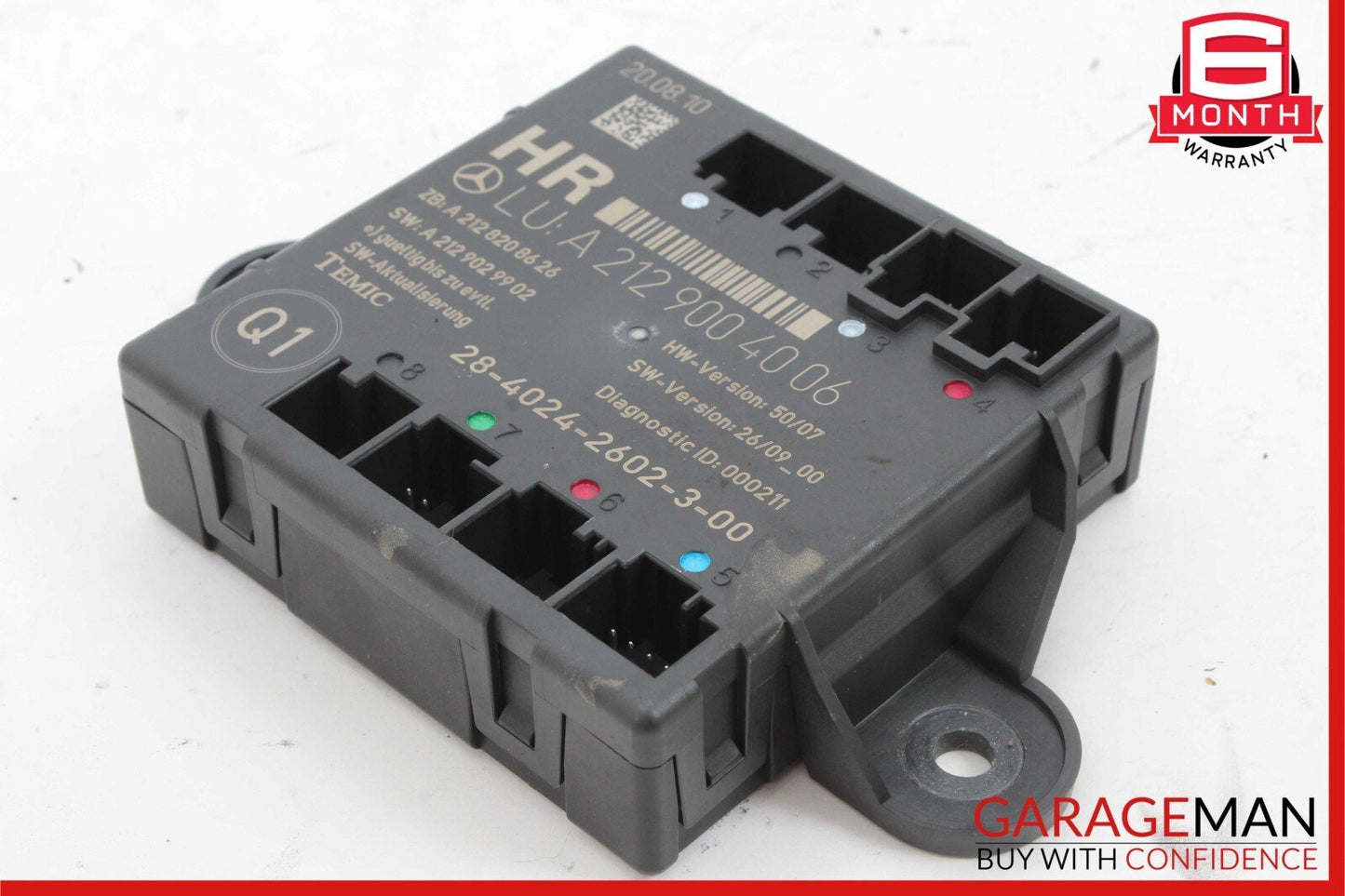 08-18 Mercede W204 C250 C300 GLK350 Rear Right Side Door Control Module OEM