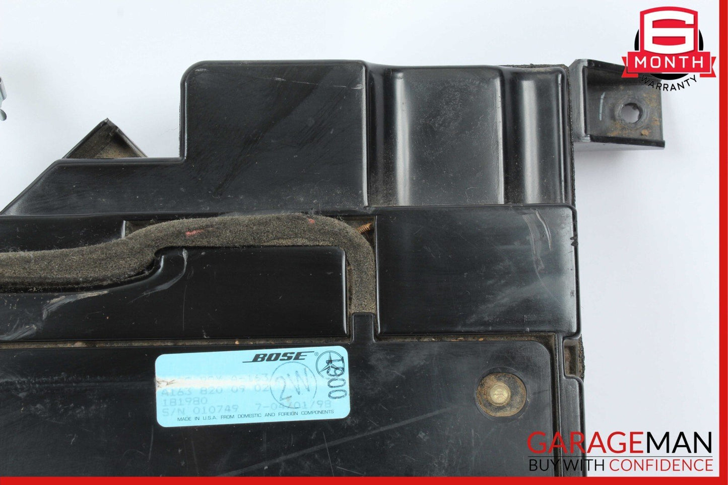 98-05 Mercedes W163 ML320 ML55 AMG Audio Sound System Subwoofer Box Assembly
