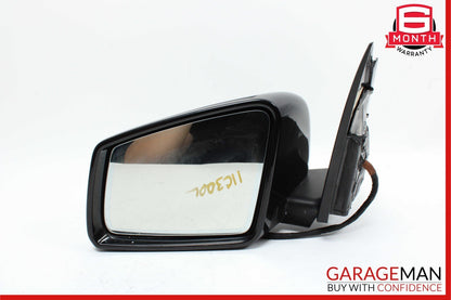 10-11 Mercedes W204 C300 C350 Front Left Side Mirror Door Rear View Black OEM