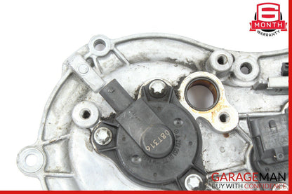06-10 Mercedes W221 S550 Front Left Engine Timing Chain Cover Plate OEM