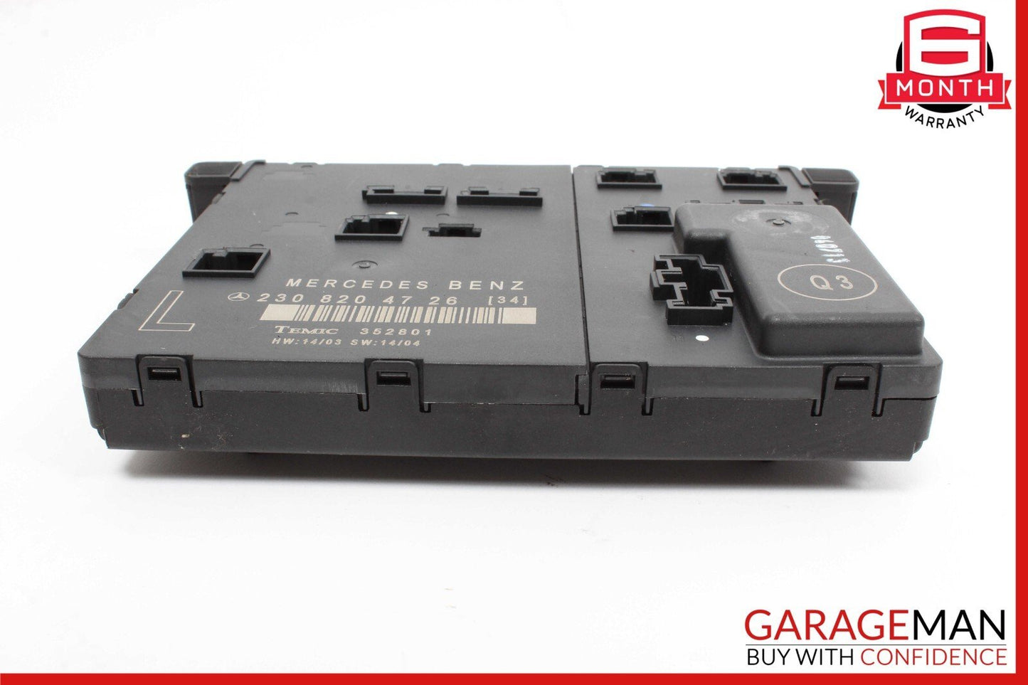 03-12 Mercedes R230 SL500 SL55 AMG SL550 Door Control Module Left Side OEM