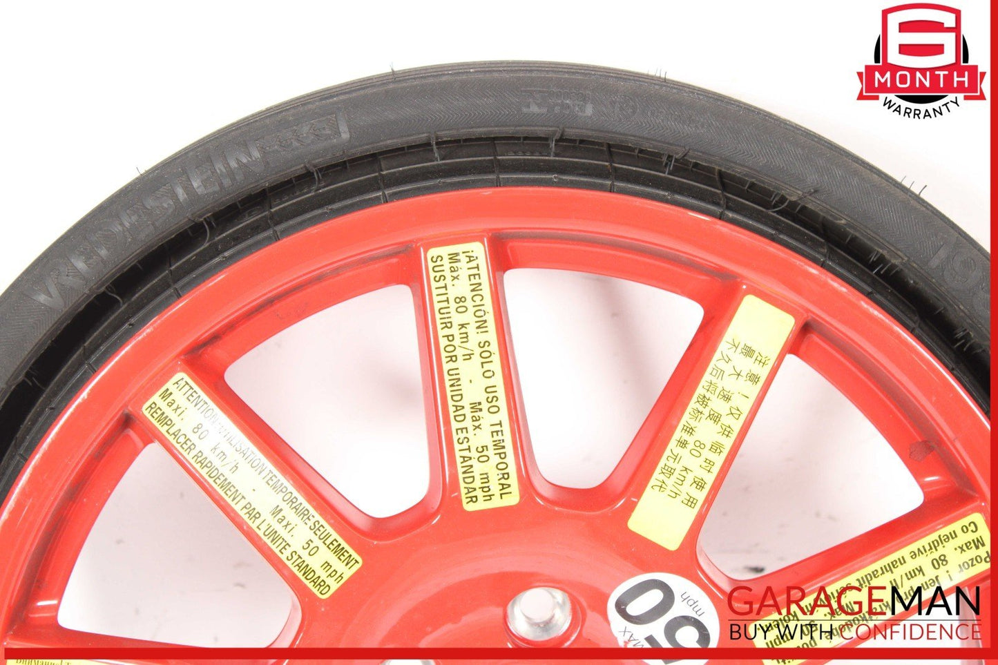 15-24 Porsche Macan 95B Turbo Emergency Spare Tire Wheel Donut Rim 18 18" OEM