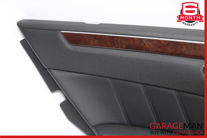10-13 Mercedes W212 E350 E550 Rear Left Side Interior Door Panel Anthracite