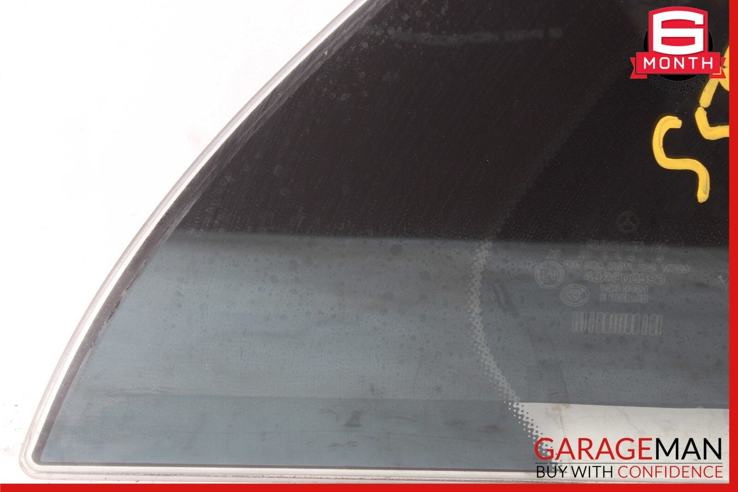 07-13 Mercedes W221 S550 S350 Rear Right Side Door Quarter Window Auto Glass OEM