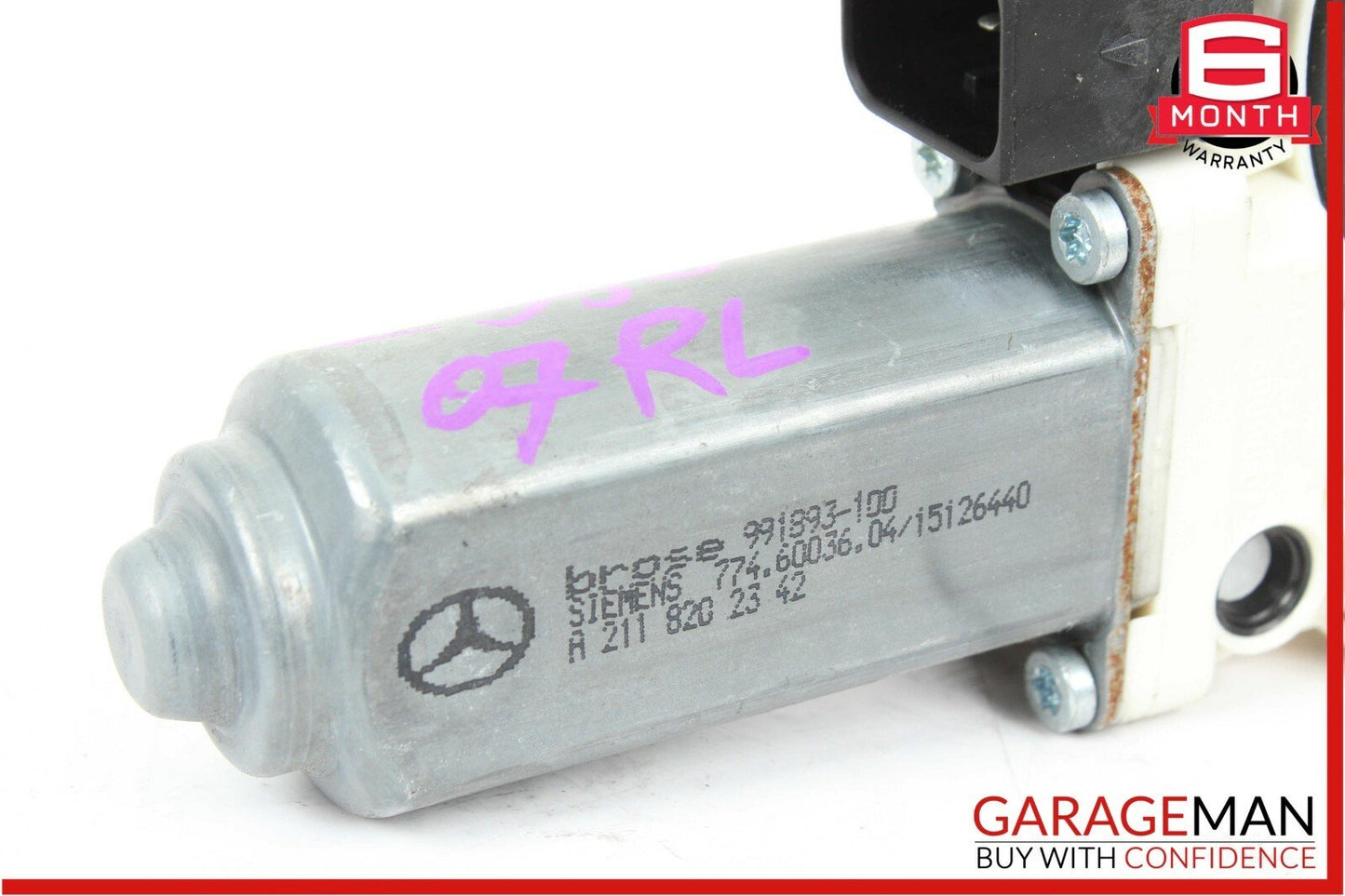 03-09 Mercedes W211 E350 E550 Rear Left Driver Side Window Regulator Motor