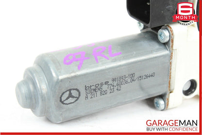 03-09 Mercedes W211 E350 E550 Rear Left Driver Side Window Regulator Motor