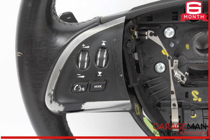 12-15 Jaguar X250 XF Steering Wheel w/ Paddle Shifters Black CX23ABLEG OEM