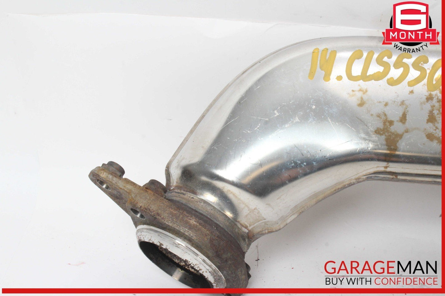12-18 Mercedes W218 CLS550 4.6L Right Exhaust Pipe Adapter 2781400808 OEM