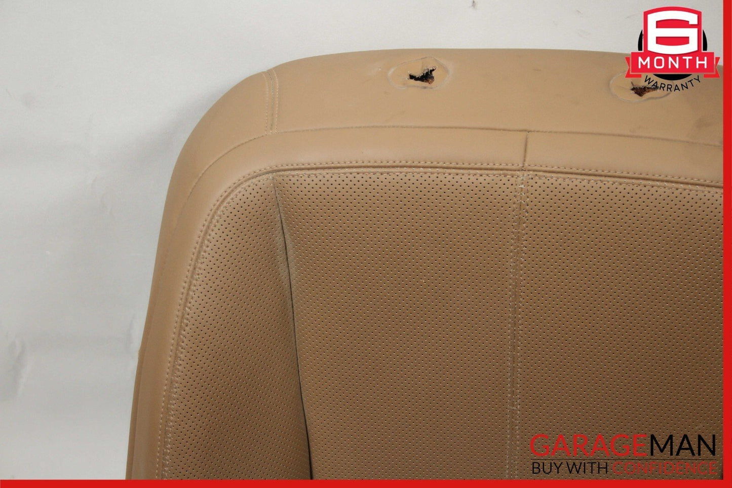 07-09 Mercedes W221 S450 S550 Front Right Top Upper Seat Cushion Cover Brown OEM