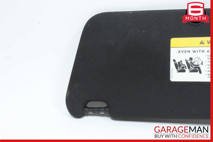 08-14 Mercedes W204 C250 Front Right Passenger Sun Visor Sunvisor Shade Black
